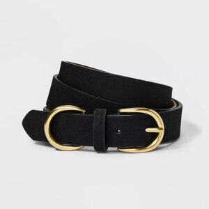 Universal Thread Double Harness Metal Loop Belt – Black – Size M – NWOT